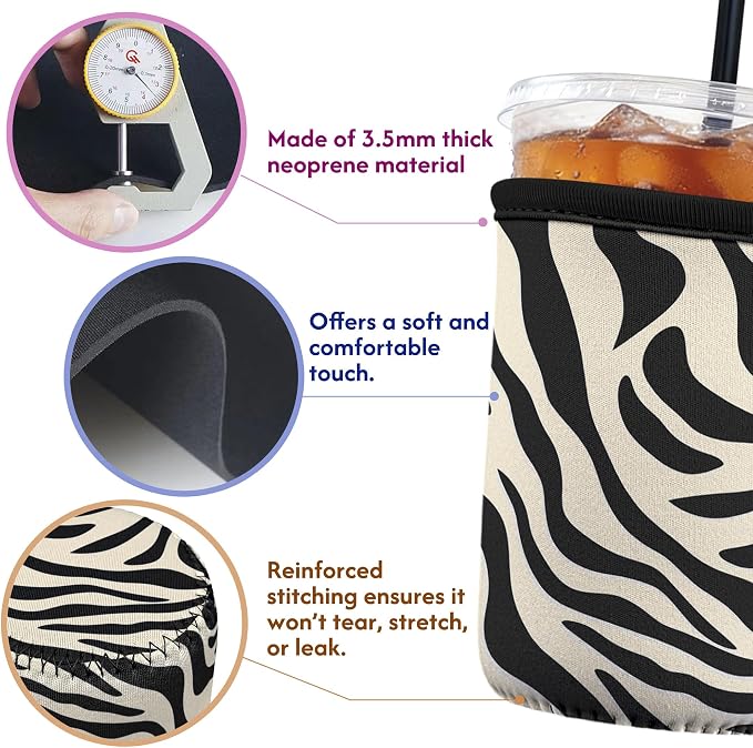Reusable Insulated Neoprene Iced Coffee Sleeve - Image 2