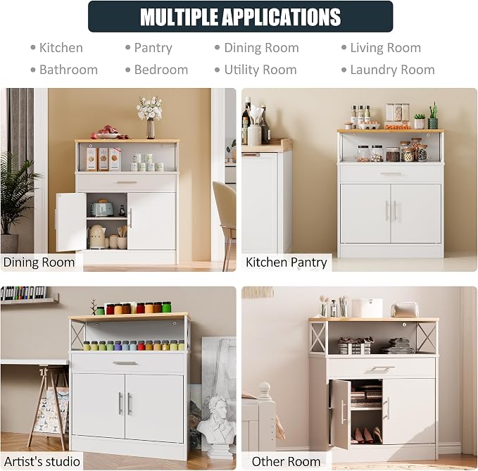 SUNLEI Farmhouse Buffet Sideboard - Image 7