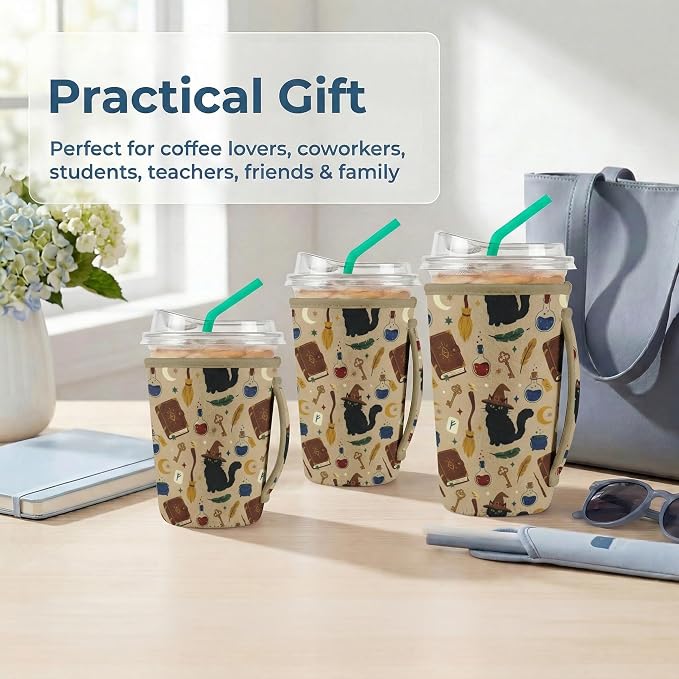 Artsocket 3 Pack Reusable Iced Coffee Sleeve - Image 7