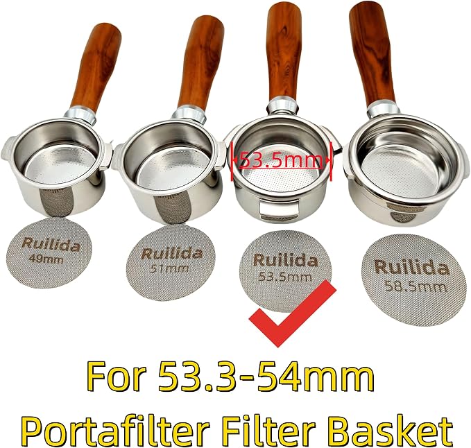 2 Packs Espresso Puck Screen 53.5mm, Reusable 1.7mm Thickness 150μm 316 - Image 2