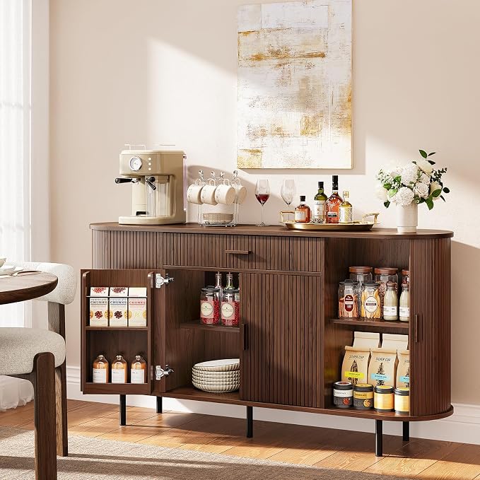 ONBRILL 63“ Sideboard Buffet Cabinet - Image 6