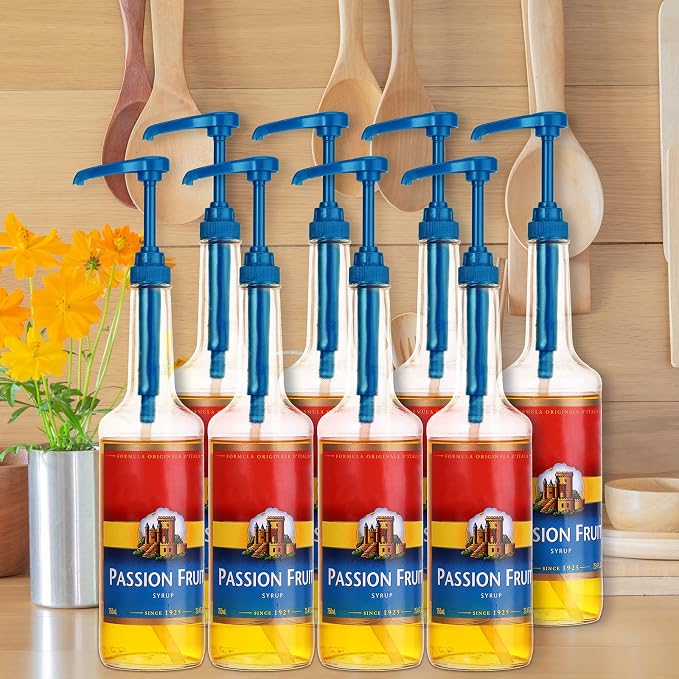 Zopeal 8 Pieces Coffee Syrup Pump Dispenser Fits 750ml/25.4oz Bottles, Skinny - Image 5