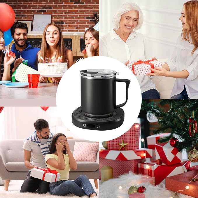Coffee Mug Warmer & Mug Set, Electric Beverage Milk Tea Water Cup Warmer - Image 8