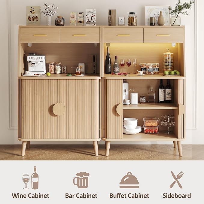 Decofy 47.2" Sideboard Buffet Cabinet - Image 3