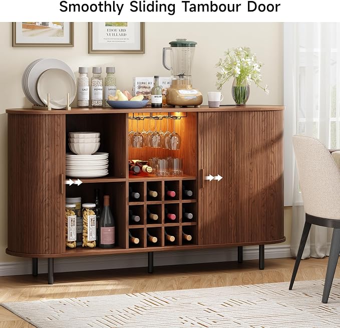 ONBRILL 63" Wine Bar Cabinet - Image 8