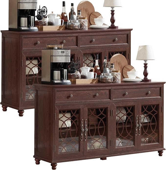 Joaxswe Large Sideboard Buffet Cabinet Set of 2 by Joaxswe