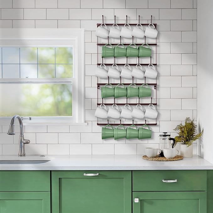 Sorbus Mug Rack for Wall - Image 4