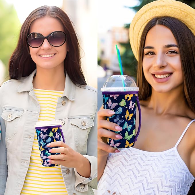 KJQJLY 3 Pack Reusable Iced Coffee Sleeves - Image 6