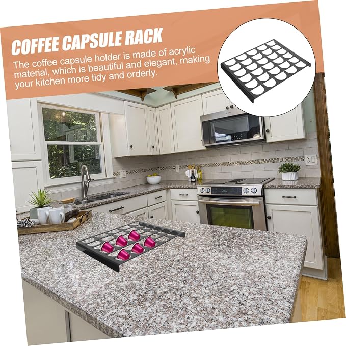 Gadpiparty Acrylic Coffee Capsule Holder Rack Slots Organizer - Image 9