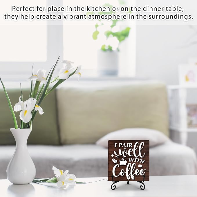 Coffee Bar Sign，Cafes Bar Decor Accessories, Cafe Station Essentials, Kitchen - Image 4