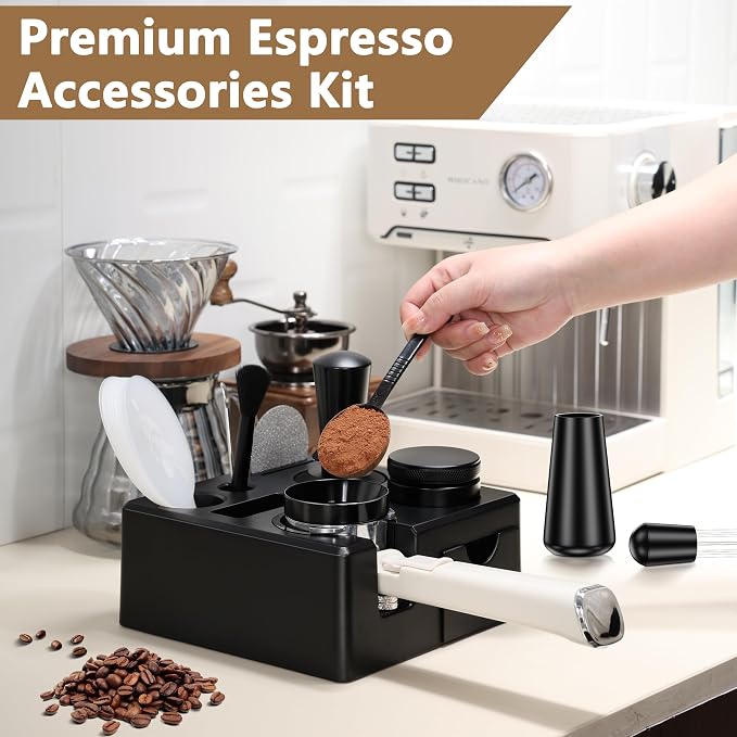 9 Pack Espresso Accessories Kit（Square）, 58mm Espresso Tool Kit | Espresso - Image 3