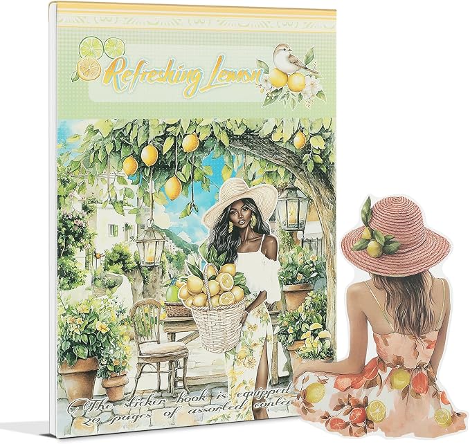 Snycler Refreshing Lemon Theme Sticker Scrapbooking Supplies by Snycler