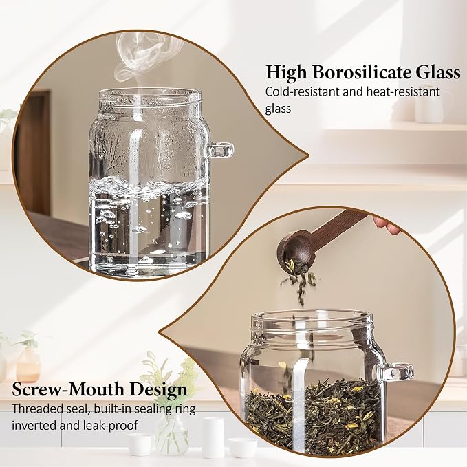 18 oz/550 ml Glass Storage Canister - Image 3