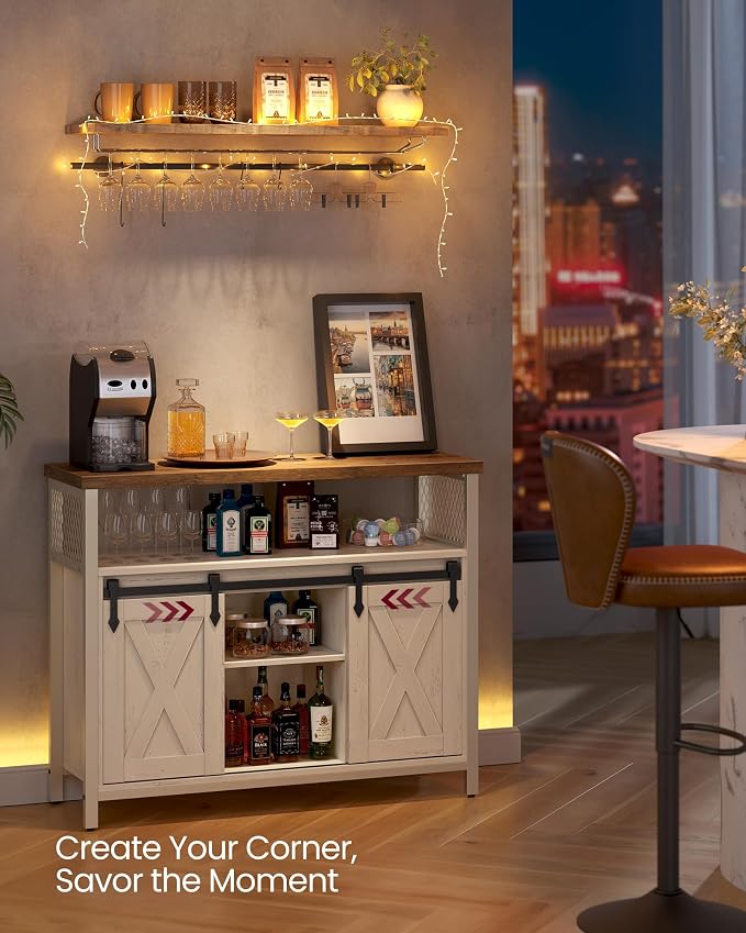 VASAGLE Buffet Cabinet, Coffee Bar Storage Cabinet, Sideboard - Image 5