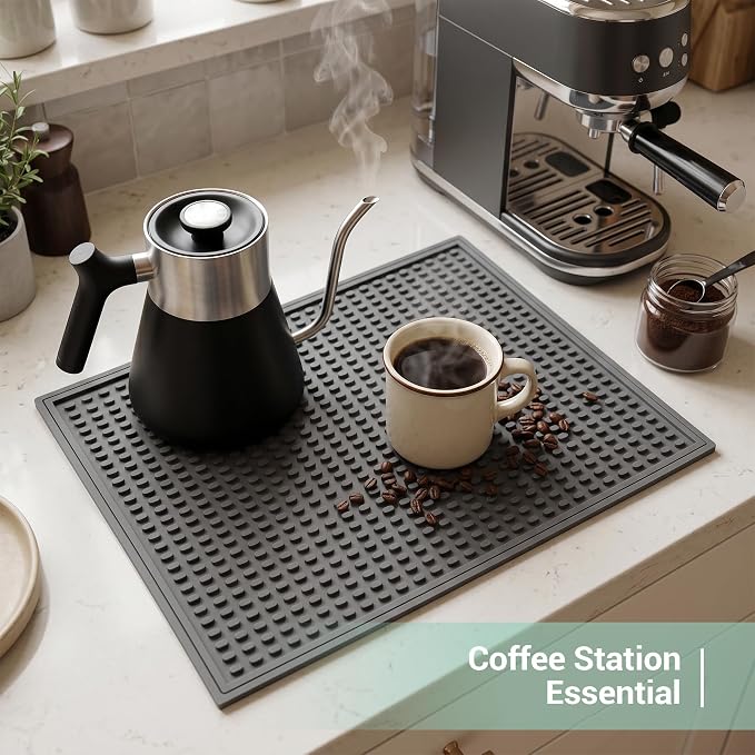 Rubber Bar Mat for Counter, Heat Resistant & Spill-proof Countertop Protector - Image 6