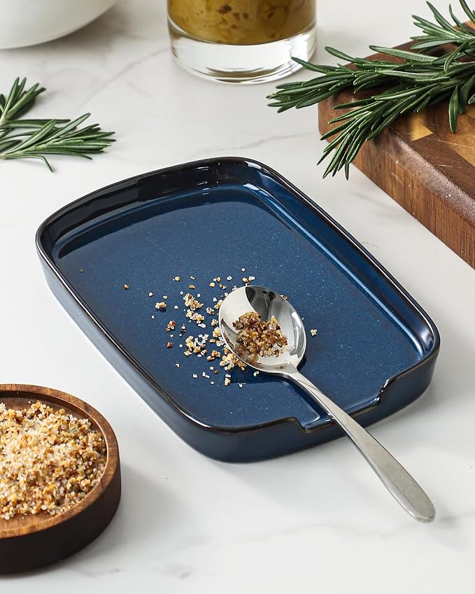 ABRUTY Spoon Rest for Stove Top, Ceramic Spoon Holder for Counter, Modern - Image 3