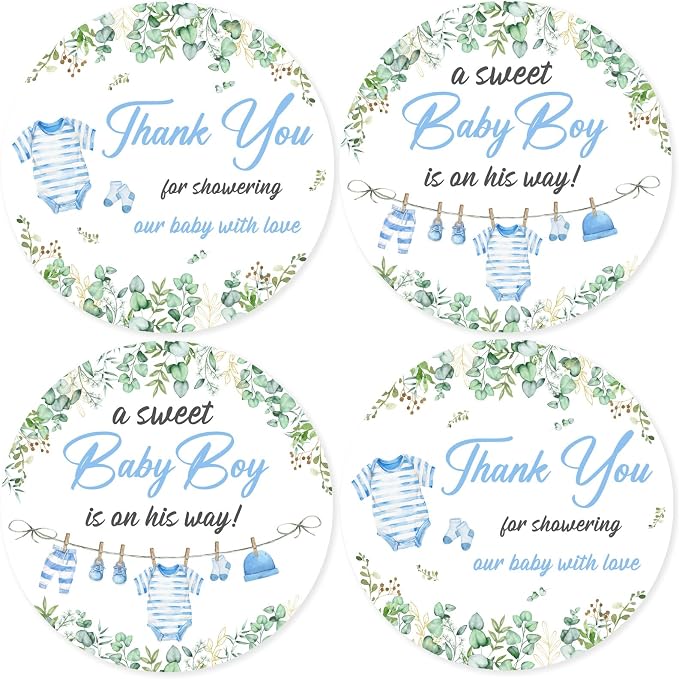 Serencatcher 80 Pcs Baby Shower Stickers by Serencatcher