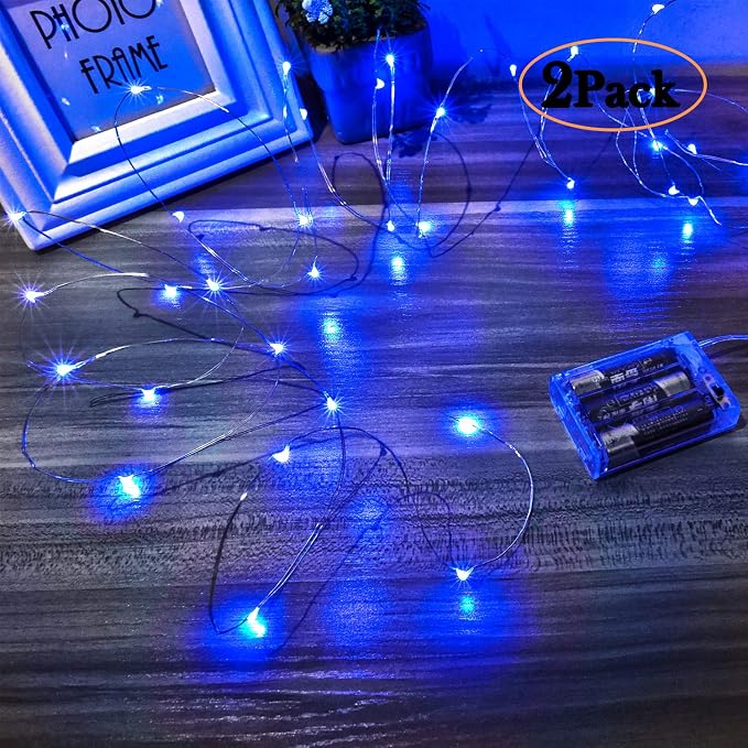 Ariceleo Led Fairy Lights Battery Operated, 1 Pack Mini Battery Powered Copper by Ariceleo