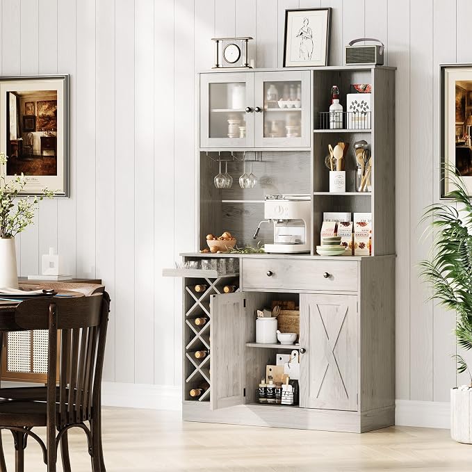 IDEALHOUSE 72 Inch Tall Kitchen Pantry Cabinet - Image 7