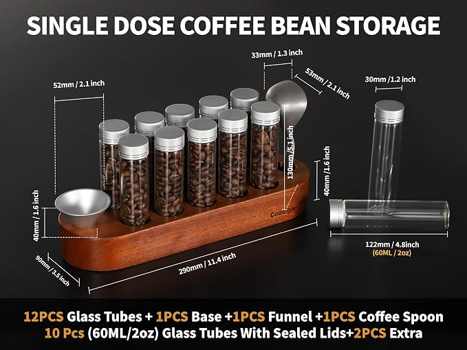Coffee Bean Container, Single Dose Coffee Bean Storage - Image 4