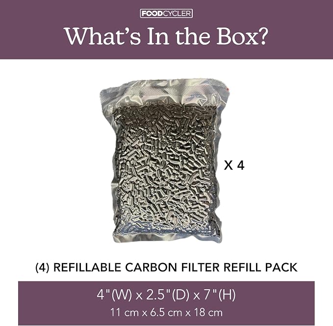 FoodCycler Carbon Filter Replacement 4-pack - Image 3