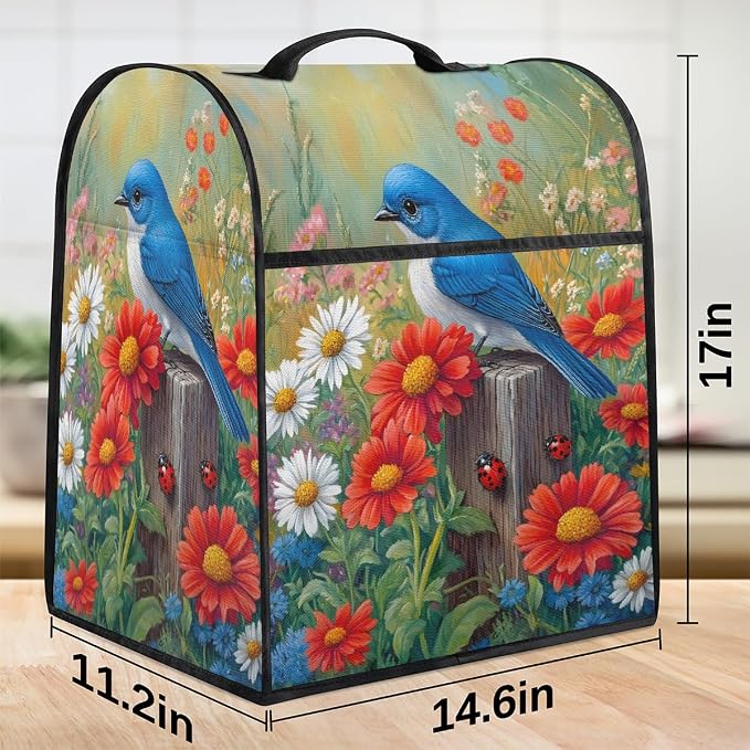 Birds Kitchen Aid Mixer Cover Compatible Stand Mixer Dust Cover | Spring - Image 3