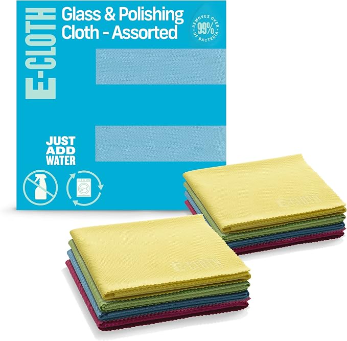 E-Cloth Glass & Polishing Cloths, Premium Microfiber Glass Cleaner, Glass and by E-Cloth