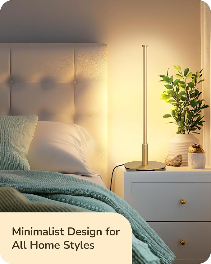 EDISHINE LED Table Lamp, Stepless Dimmable Bedside Lamp - Image 5