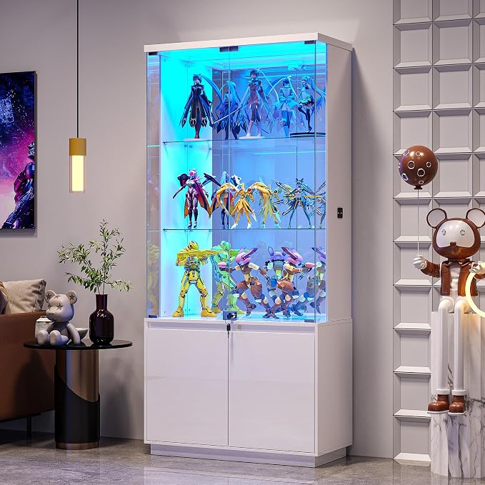 Gurexl 71" Tall Glass Display Cabinet - - Image 10