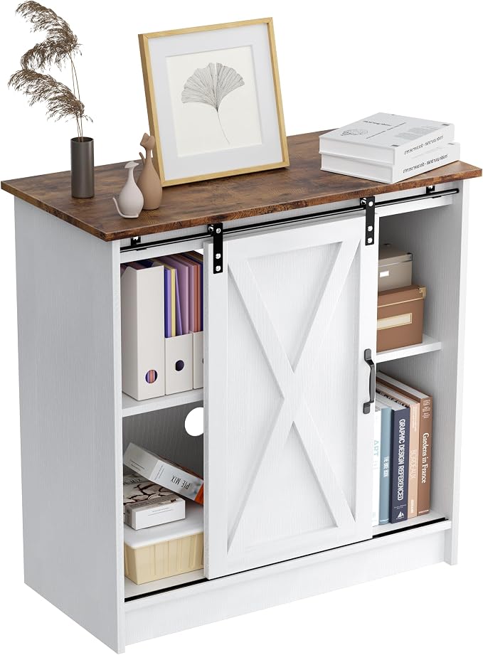 Farmhouse Coffee Bar Cabinet, Coffee Bar Table - Image 7