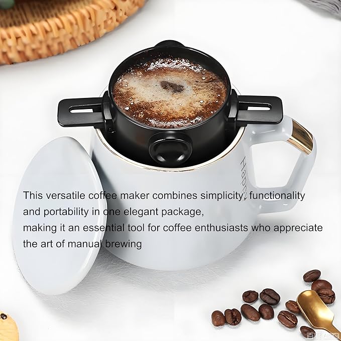 Pour Over Coffee Maker, Manual Drip Coffee 250ml Cup - Image 5