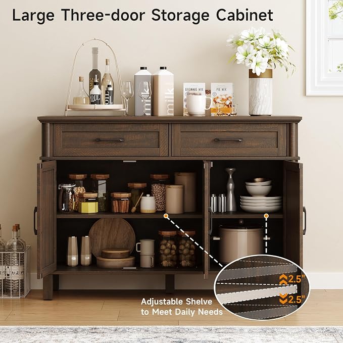 ONBRILL 48 Inch Buffet Cabinet - Image 5