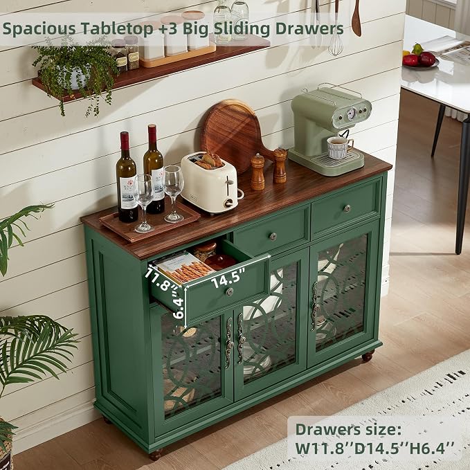 Joaxswe Farmhouse Sideboard Buffet Cabinet - Image 5