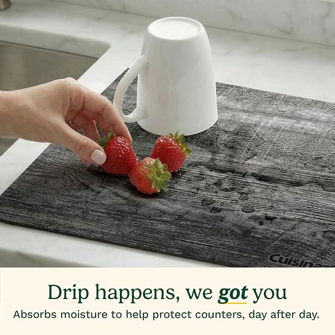 Cuisinart Coffee Mat for Countertop-Quick-Dry Absorbent Coffee Bar Mat for - Image 4