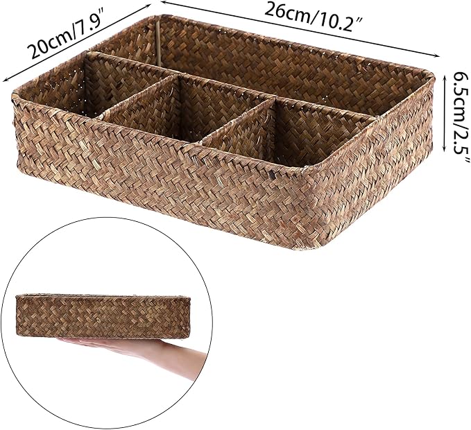 ELLDOO Tea Bag Organizer Tray, Sugar Packet Holder Coffee Pod Storage Condiment - Image 2