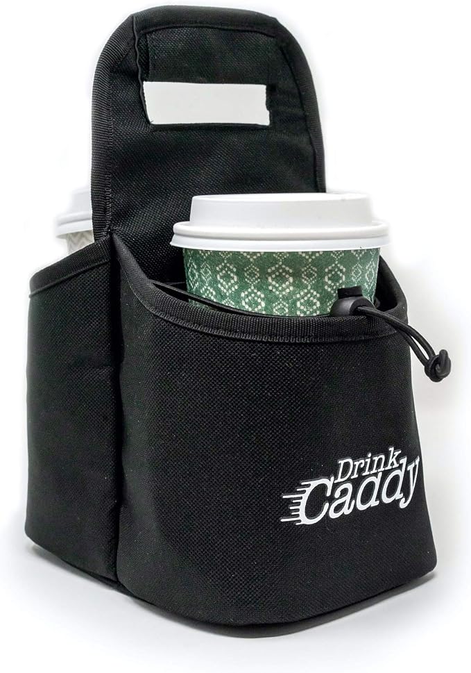 Drink Caddy Portable Drink Carrier and Reusable Coffee Cup Holder by CaddyMesa