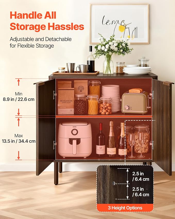 VEVOR Buffet Cabinet, Sideboard Cabinet - Image 5