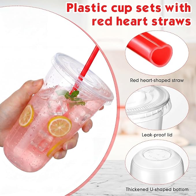 Ziliny 50 Sets Clear Plastic Cups - Image 4