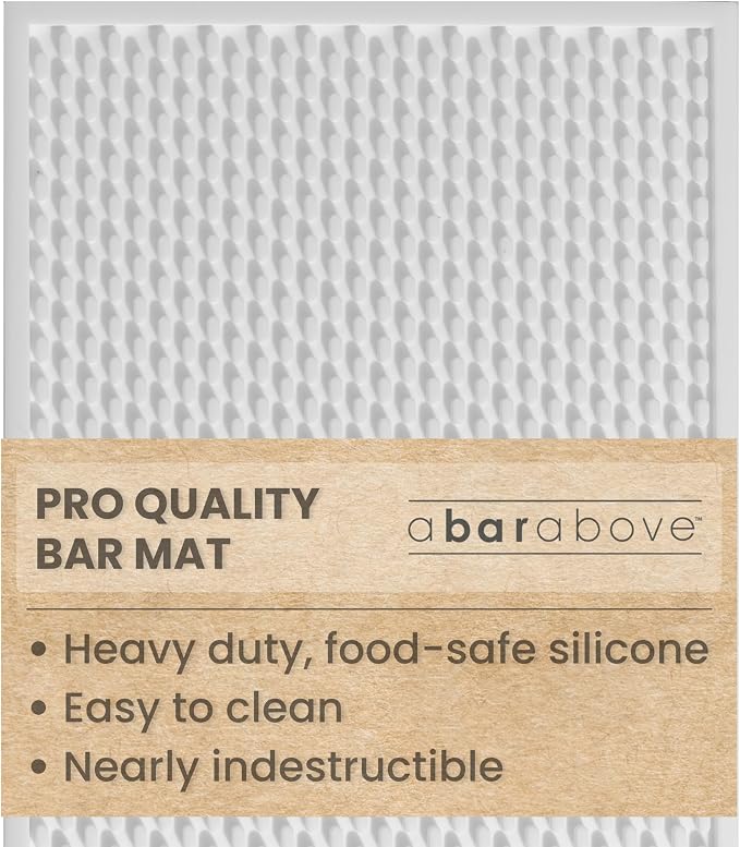 A Bar Above Heavy Duty Bar Mat, Food Safe Silicone Mat, Bar Mats by ABarAbove