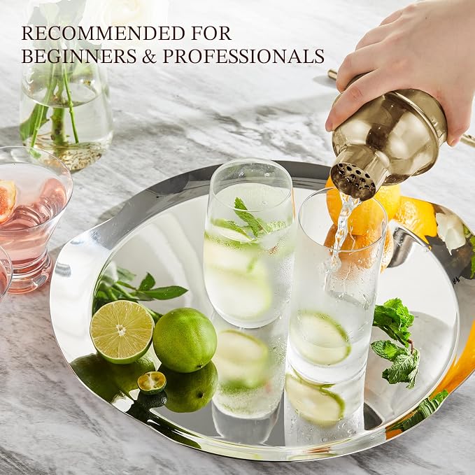 KITESSENSU Cocktail Shaker Set, Stainless Steel Bartending Kit - Image 7
