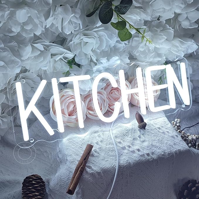 SYLHOME Kitchen Led Neon Light Sign Home Restaurant Wall Sign Decor - Image 5
