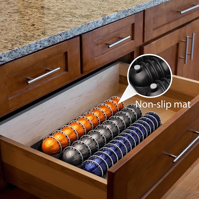 Coffee Pod Storage holder, Drawer Insert tray Holds 60-90pods Compatible - Image 7
