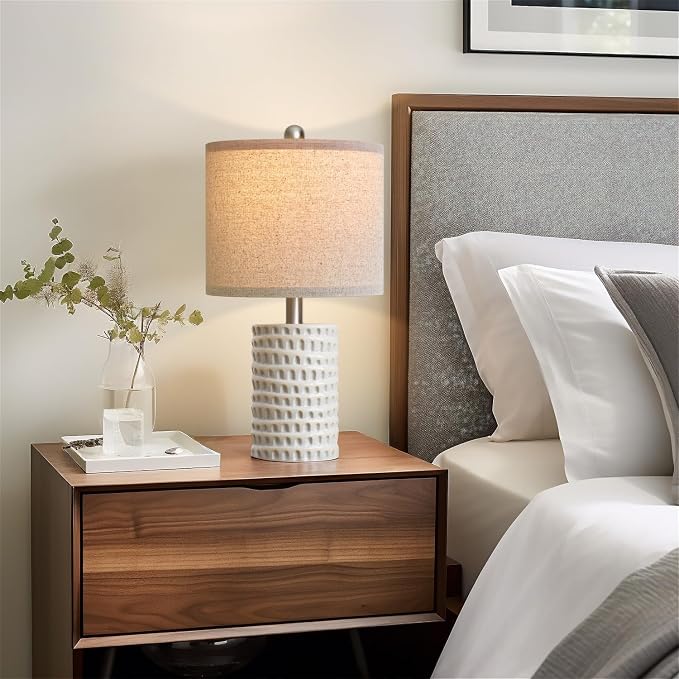 PORTRES 18.25" Modern Accent Ceramic Table Lamp Set of 2 - Image 6