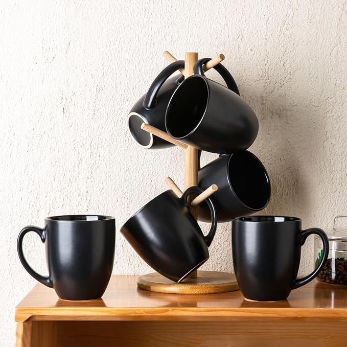 AmorArc 16oz Coffee Mugs Set of 6, Large Ceramic Coffee Mugs - Image 7
