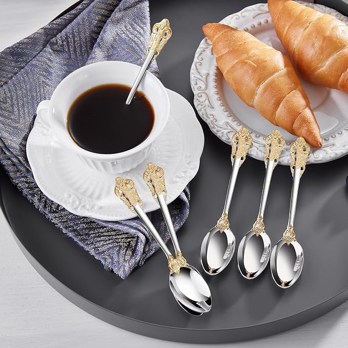 KEAWELL Luxurious 5.1-Inch Espresso Spoons Set - Image 4