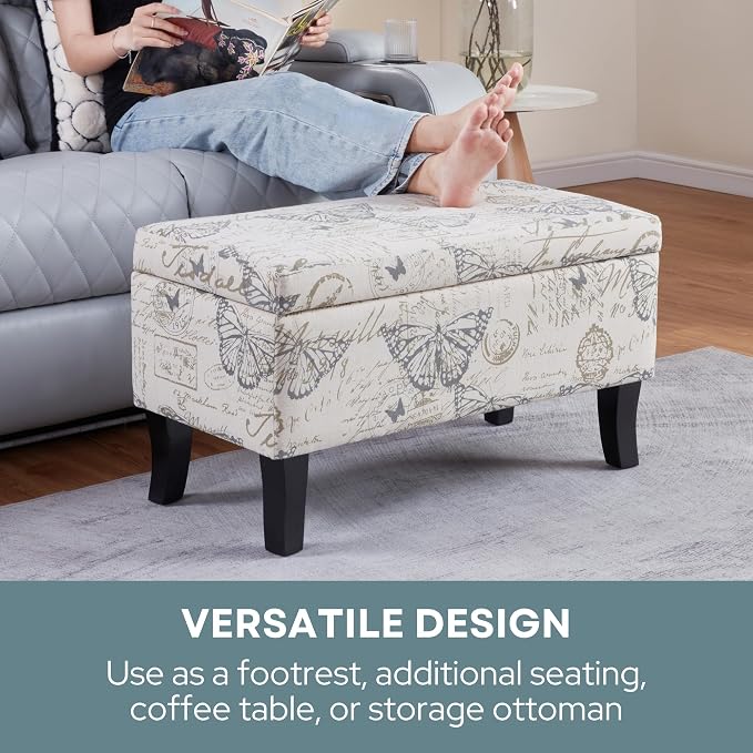 Convenience Concepts Designs4Comfort Winslow Storage Ottoman Bench 32" - Image 7
