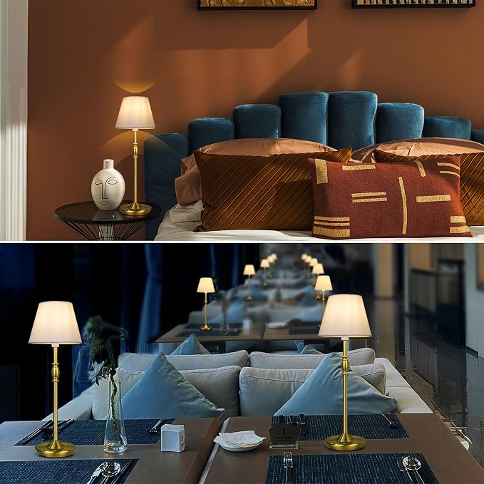 Cordless Table Lamp Portable Small LED Touch Lamp - Image 8