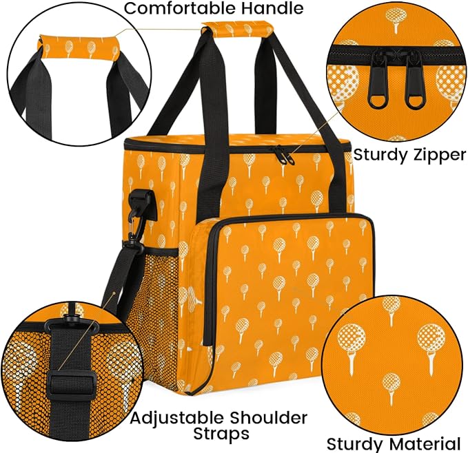 Golf Ball Coffee Maker Travel Bag, Golf Ball Large Carrying Storage Case - Image 6
