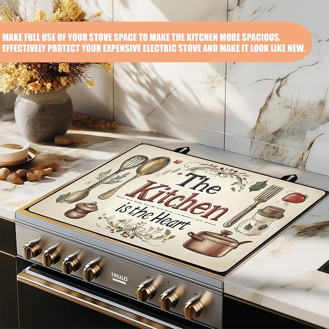 28"x20" Anti-Slip Electric Stove Top Cover Kitchen Foldable Heat-Resistant - Image 5