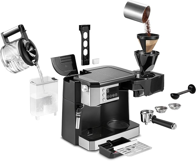 De'Longhi UPGRADED All-in-One Combination Coffee Maker & Espresso Machine + - Image 6